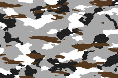 Brown and gray camouflage pattern background Stock Illustration