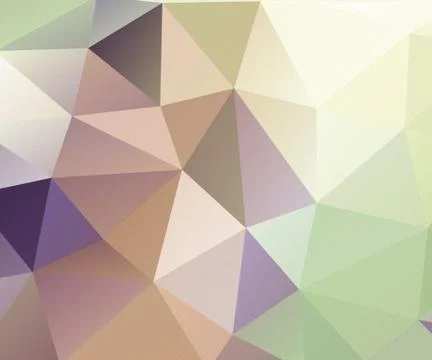 Brown and green triangle polygon pattern background Stock Illustration