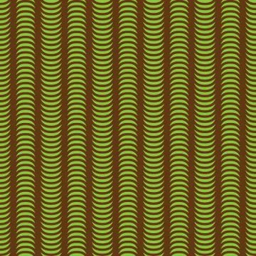 Brown and green wave pattern Stock Illustration