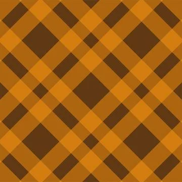 Brown and orange argyle pattern fabric texture background Stock Illustration