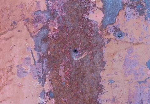 Brown and purple rust Rusty brown abstract texture. Rusty metal background. R Stock Photos