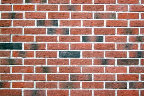 Brown and red bricks Stock Photos