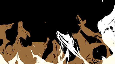 Brown And White Comic Ink Fire Flames Vj Loops Stock Footage 242181494