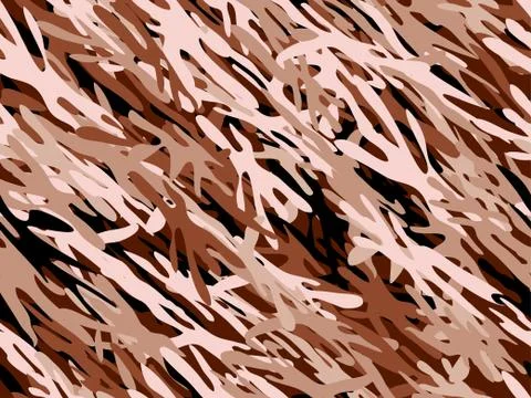 Brown Angular Seamless Camouflage Stock Illustration
