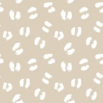 Brown Animal Leopard Seamless Pattern Background Stock Illustration