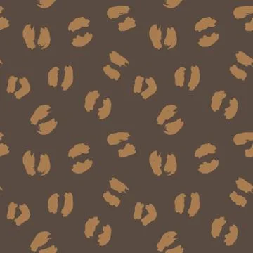 Brown Animal Leopard Seamless Pattern Background 스톡 일러스트