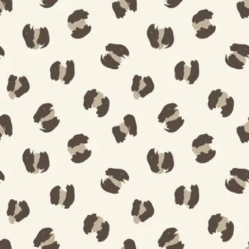 Brown Animal Leopard Seamless Pattern Background 스톡 일러스트
