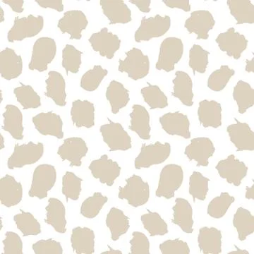 Brown Animal Leopard Seamless Pattern Background 스톡 일러스트