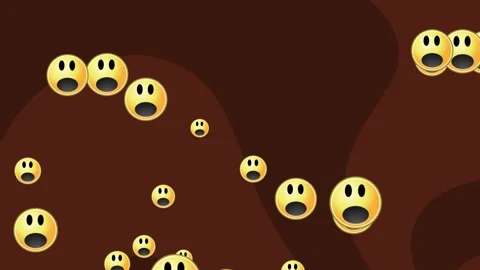 Brown Animated Background Smiley Emotico... | Stock Video | Pond5