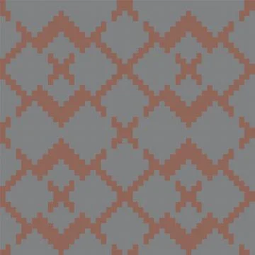 Brown Argyle Seamless Pattern Background Stock Illustration