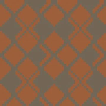 Brown Argyle Seamless Pattern Background Illustrazione stock