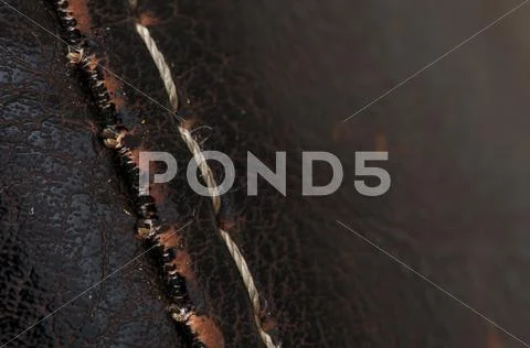 Brown artificial leather Stock Photos