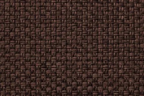 Brown background with checkered pattern, closeup. Structure of the fabric mac Stock Photos