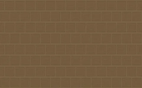 Brown background chocolate tile pattern illusion depth from large to small re Stock Illustration