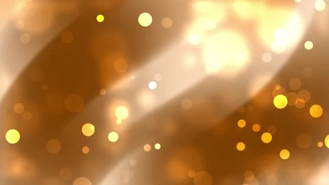 Brown background with gold bokeh light overlay Stock Footage 303974366