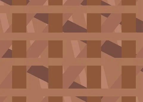 Brown background of intertwined stripes Stock Illustration