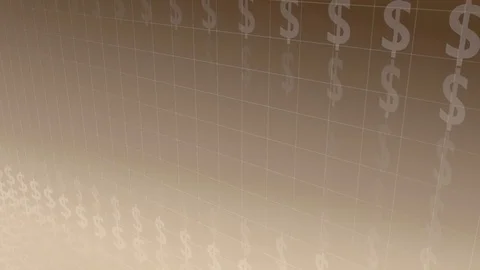 Brown Background with moving Dollar-Symbols, loop-able Stock Footage 77326105