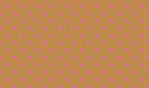 Brown background with pink heart pattern Stock Illustration