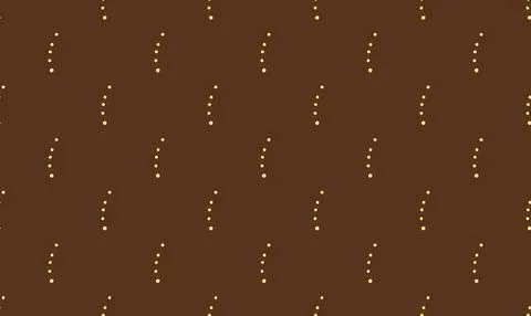 Brown background with small yellow dotted pattern design Stock Illustration