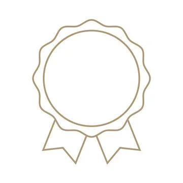 Brown badge vector displaying professional achievement, highlighting recognition Stock Illustration