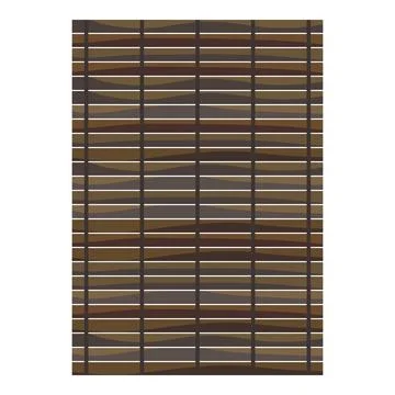 Brown bamboo mat texture background pattern repeating Stock Illustration