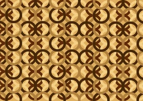 Brown batik background Stock Illustration