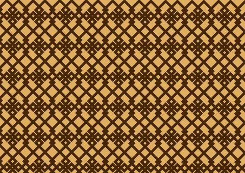 Brown batik pattern Stock Illustration