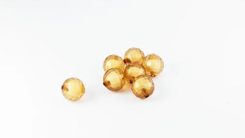 Brown bead isolated Photos