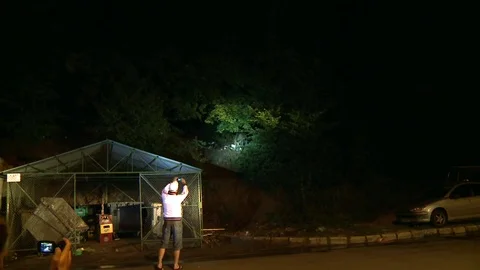 Brown bear at garbage Vídeos de archivo 78824079