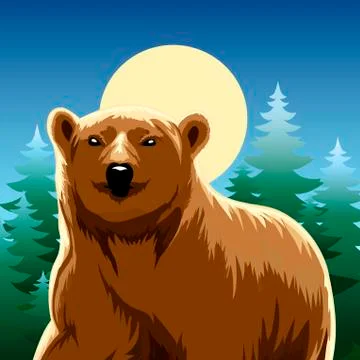 Brown bear Stock Illustration