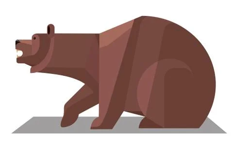Brown Bear Illustrazione stock