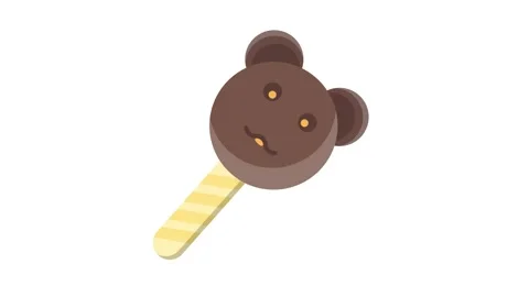 A brown bear toy balanced on a stick, highlighted by a bright yellow stripe.. Stock Footage 332475138