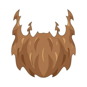 Brown beard Illustrazione stock