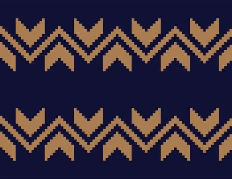 Brown Beige Chevron Seamless Pattern Background Stock Illustration