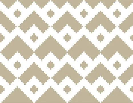 Brown Beige Chevron Seamless Pattern Background Stock Illustration