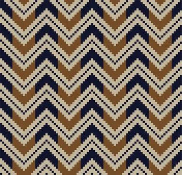 Brown Beige Chevron Seamless Pattern Background 스톡 일러스트