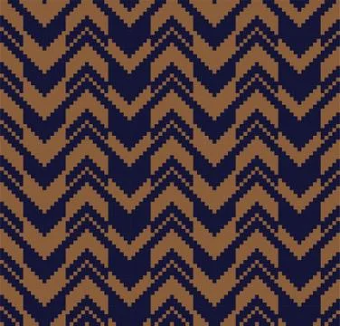 Brown Beige Chevron Seamless Pattern Background 스톡 일러스트