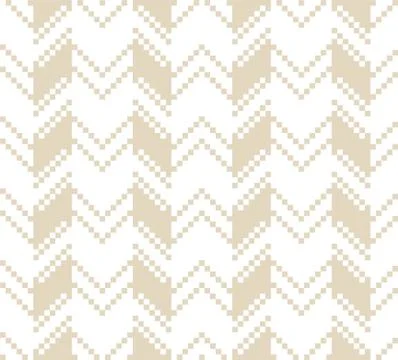 Brown Beige Chevron Seamless Pattern Background Stock Illustration
