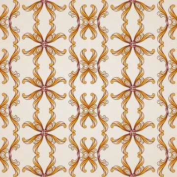 Brown-beige seamless vector background, EPS10 Stock Illustration