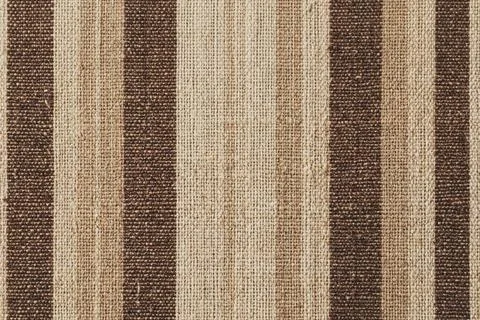 Brown beige striped fabric texture closeup. Illustrazione stock