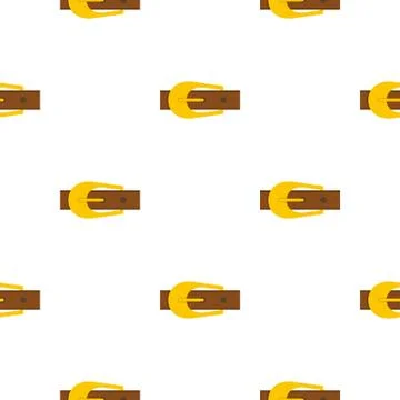 Brown belt pattern flat Stock Illustration