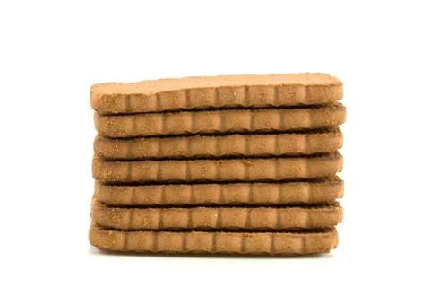 Brown biscuits Stock Photos