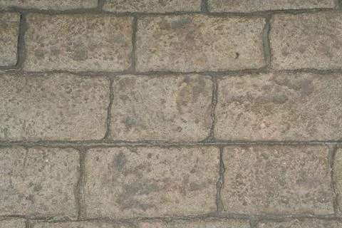 Brown block wall abstract backround Stock Photos