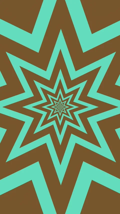 Brown Blue Star Geometric Background Vertical Spiral Pattern Cartoon Comic Book Stock Footage 313036592