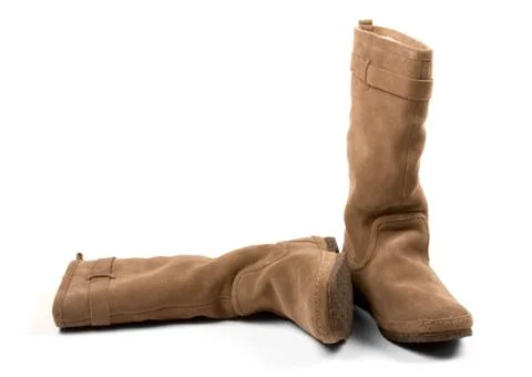 Brown boots Foto stock