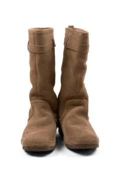 Brown boots Stock Photos