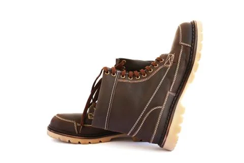 Brown boots Foto stock