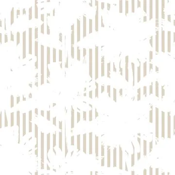 Brown Botanical Floral Seamless Pattern with striped Background 스톡 일러스트