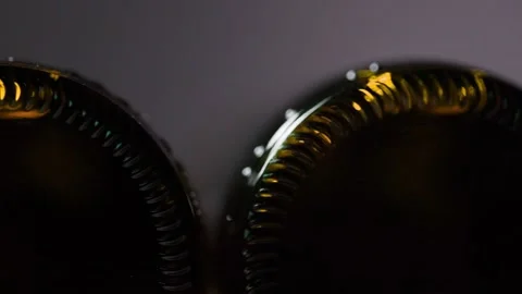 Brown bottle bottoms rotate Stock Footage 150931652
