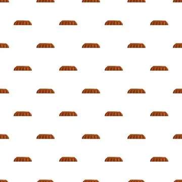 Brown bottle caps creating repeating pattern background Stock Illustration